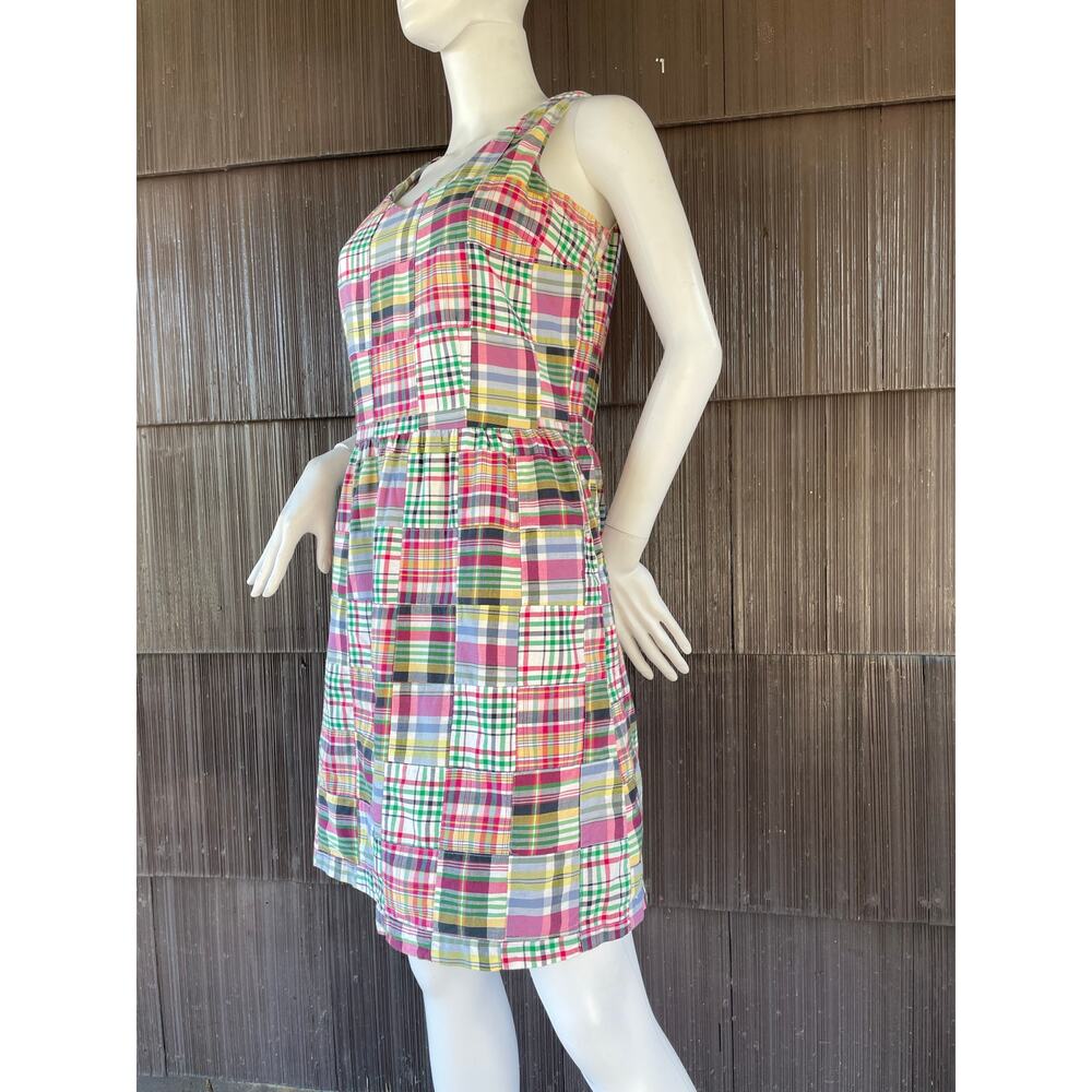 Ll Bean Cotton Patchwork Madras Multicolor Y2k Pr… - image 2